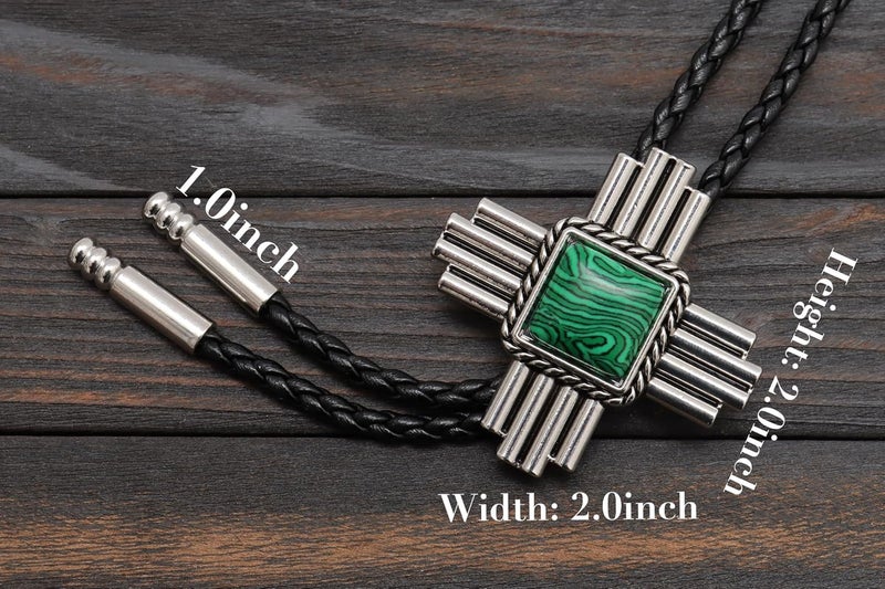 Wentur Stone Bolo Ties for Men Western - Vintage Cowboy Bolo Tie for Women Western Costume Accessories - Image 3